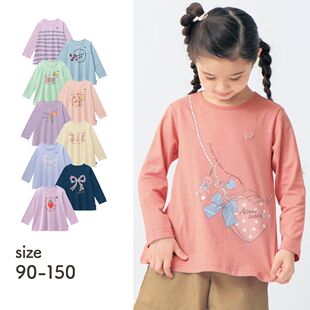 外贸原单女童宝宝时尚休闲裙式上衣 甜美棉质A字型长袖T恤