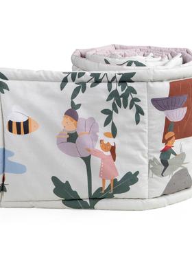 Sebra床围Baby Bumper高端有机全棉手绘故事床围恐龙花园精灵主题