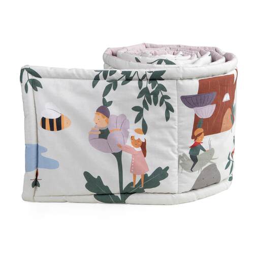 Sebra床围Baby Bumper高端有机全棉手绘故事床围恐龙花园精灵主题