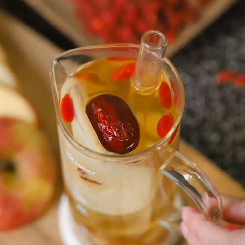 苹果黄芪茶熬夜水养生茶