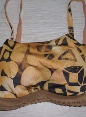 伊丝艾拉347 BC中厚收副乳聚拢防走光抹胸式印花文胸 专柜正品