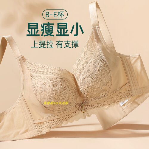 伊丝艾拉BCDE薄款夹棉杯提拉大胸包容上托侧收文胸245正品