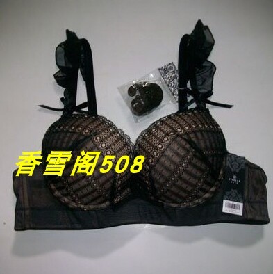 伊丝艾拉8445 厚杯性感聚拢文胸荷叶边肩带内衣专柜正品