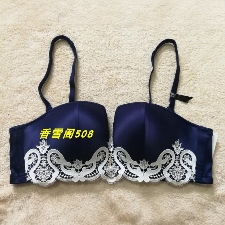 专柜正品伊丝艾拉AB中厚杯无钢圈聚拢上托四角杯文胸内衣808