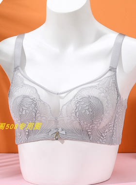 伊丝艾拉5453 BCDEF超薄杯无钢圈大胸显小透气女士文胸专柜正品