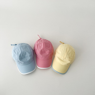 儿童帽子春夏季 速干鸭舌帽男童女童遮阳防晒帽婴童宝宝棒球帽 薄款