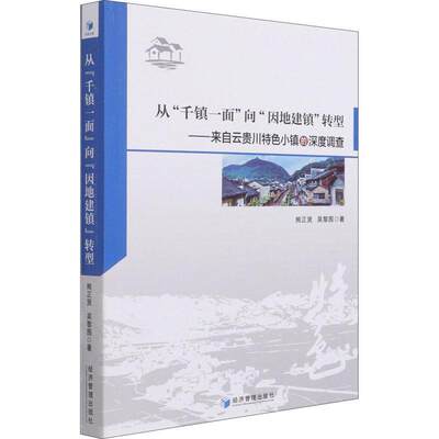 RT69包邮 从“千镇一面”向“因地建镇”转型:来自云贵川小镇的深度调查经济管理出版社经济图书书籍