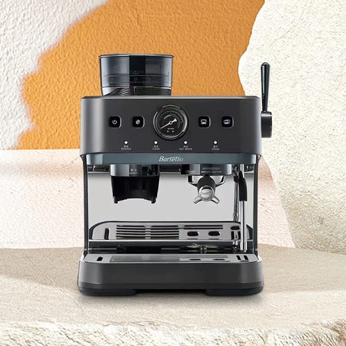 Barsetto百胜图03咖啡机家商用意式萃取半自动平刀研磨一体机三代