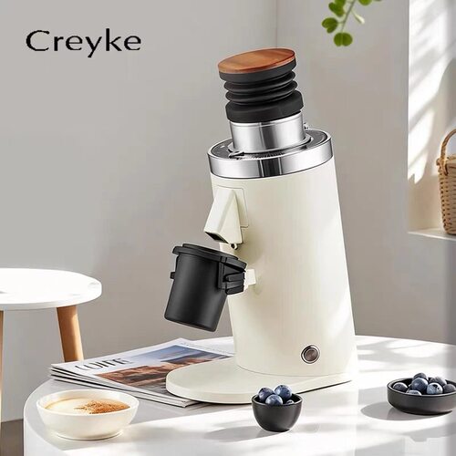 Creyke咖锐客克DF64N家用咖啡电动磨豆粉机平刀红钛现磨意式手冲