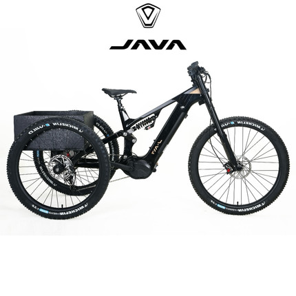 JAVA佳沃J-AIR E-Cargo电助力软尾三轮车碳纤维前三角12速99新