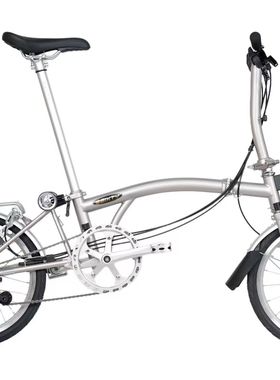 3sixty国产小布折叠车16寸6速内3外2铬钼钢三折叠自行车轻便休闲