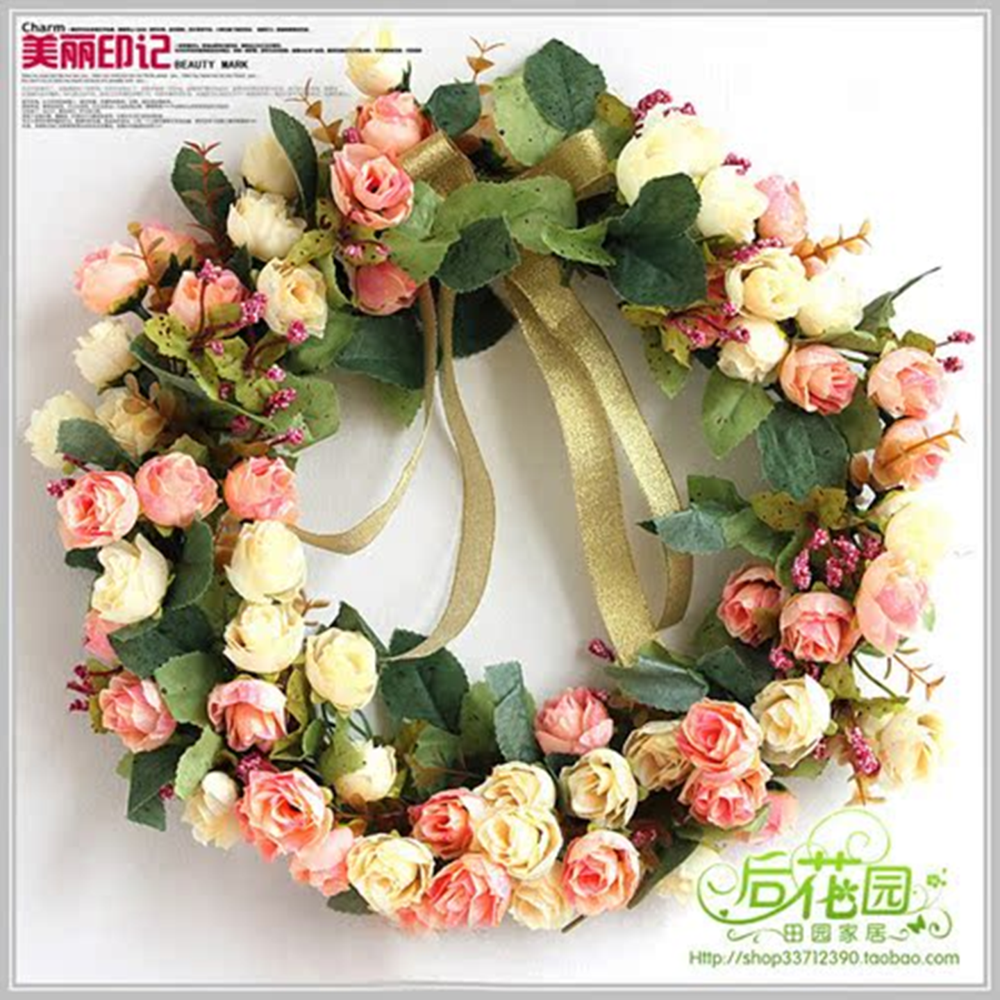 欧式花环挂饰圣诞婚礼新娘
