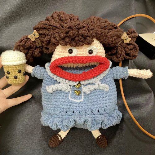 香肠嘴手机包diy自制材料包