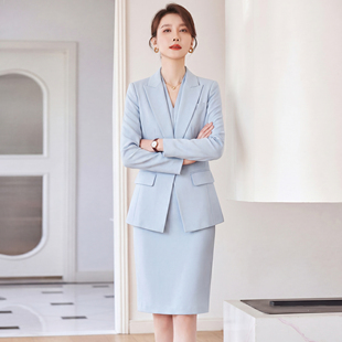 职业套裙女2026新款春秋名媛轻奢感气质西装连衣裙OL正装女工作裙