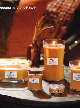 WoodWick美国进口木芯香薰蜡烛大豆蜡WW黑樱桃家用卧室助眠香氛