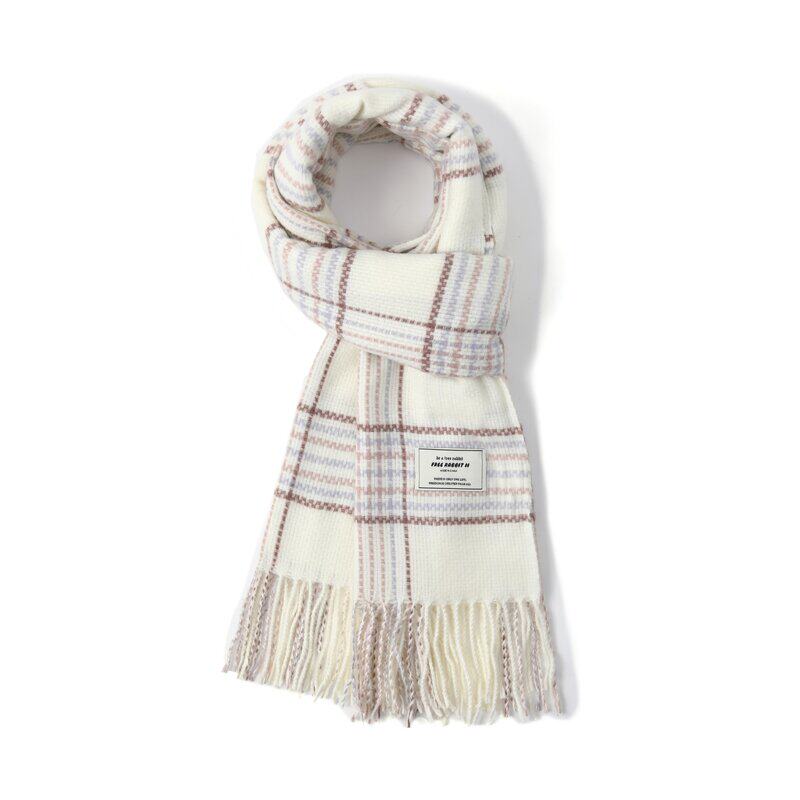 FREE RABBIT Ⅱ甜美小清新流苏披肩围巾简约文艺百搭秋冬保暖围脖