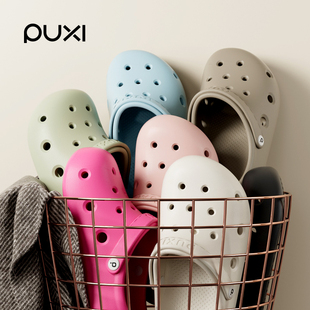 居家外穿EVA防滑静音情侣沙滩鞋 女夏季 男 厚底洞洞鞋 朴西2026新款