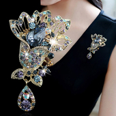 花朵复古胸针高档清新时尚 丝巾扣大气配饰品女 别针毛衣大衣开衫