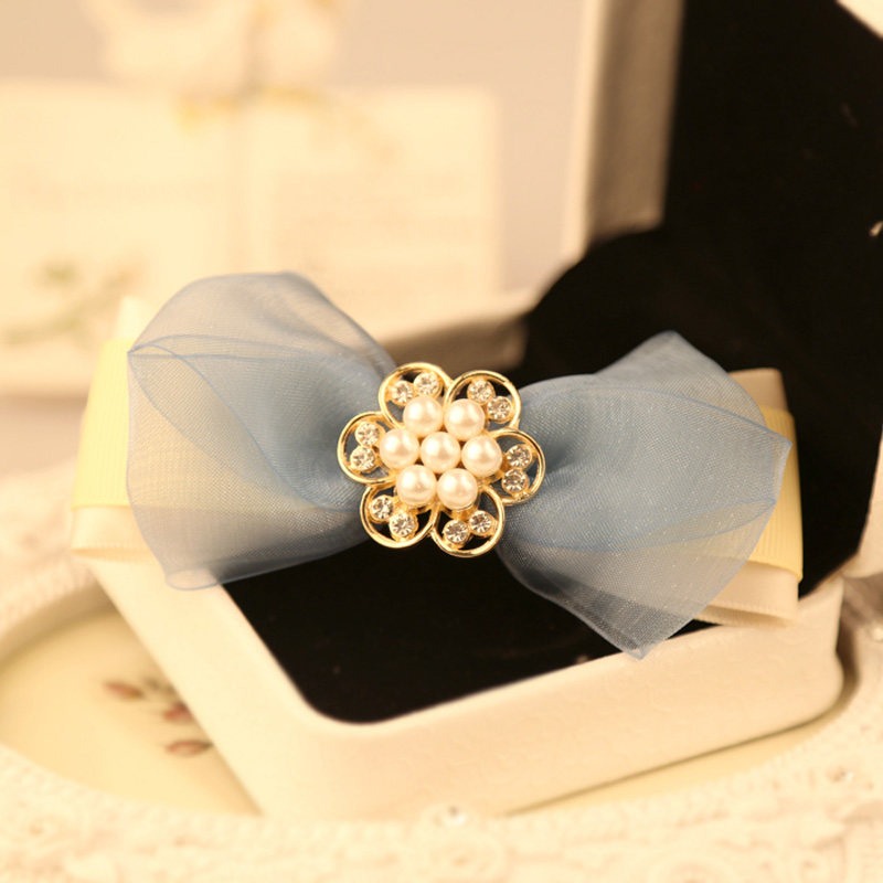 七彩格子头饰发夹 发饰 韩国布艺发卡蝴蝶结发夹饰品发饰发夹饰品