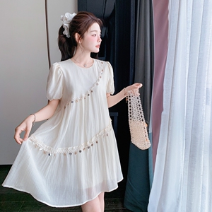 现货  小个子短袖连衣裙女裙子 2C512-1017新款-P125-控178图片