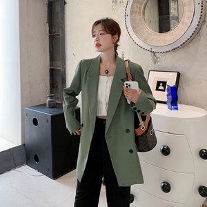 196现货 西装外套女 A161绿色 P125 控178图片