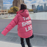 196现货棉衣外套女字母印花202新款，女装棉衣/棉服，昱喆服饰