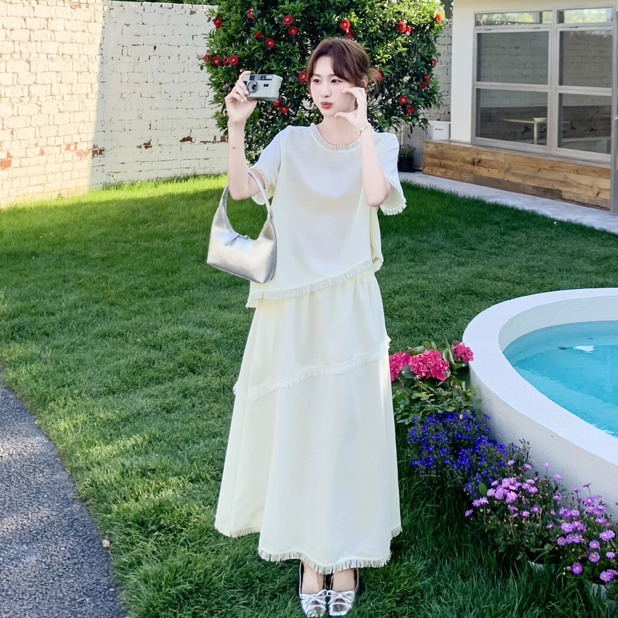 现货时尚套装女两件套裙子加上衣2C512-7092-P155-控248，女装套装/套裙，昱喆服饰