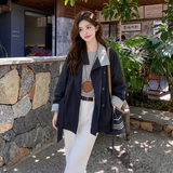 现货短外套女格子拼接2C512-7038-P170-K278，女装短外套，昱喆服饰