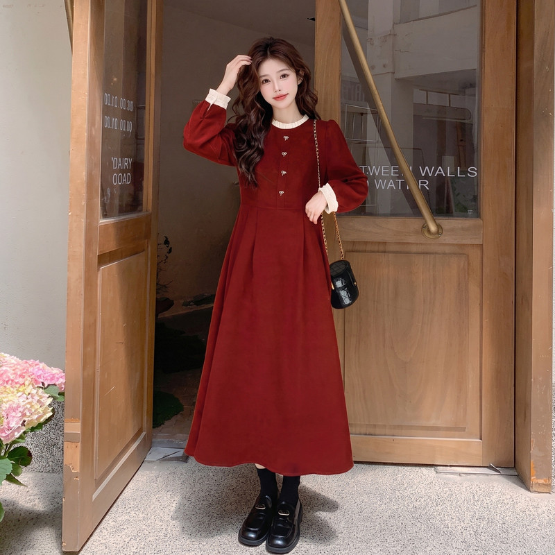 现货新款红色连衣裙女裙子2C512-906-P130-K188，女装连衣裙，昱喆服饰