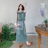 现货时尚套装两件套牛仔套装2C512-7078-P175-控258，女装套装/套裙，昱喆服饰