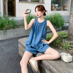 时尚套装女牛仔套装两件套 2C512-7207-P150-248图片