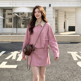 现货粉色套装女时尚套装2C512-7018-P190-K295，女装套装/套裙，昱喆服饰