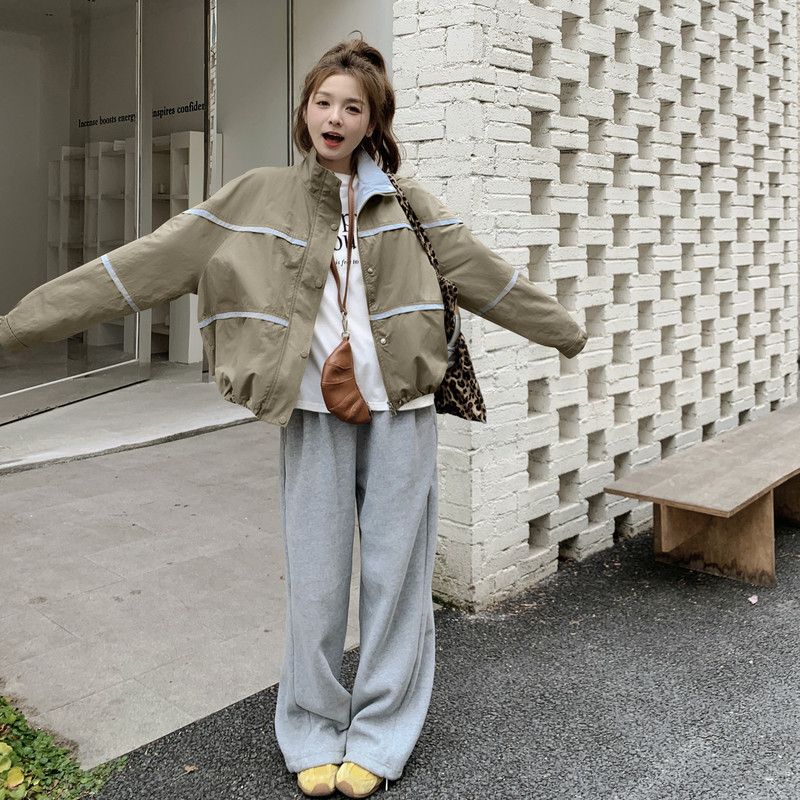 现货2C512春拼色短外套956LS新款P140控198,女装短外套,昱喆服饰