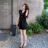 时尚套装黑色两件套2C512-7220-P145-控248，女装套装/套裙，昱喆服饰