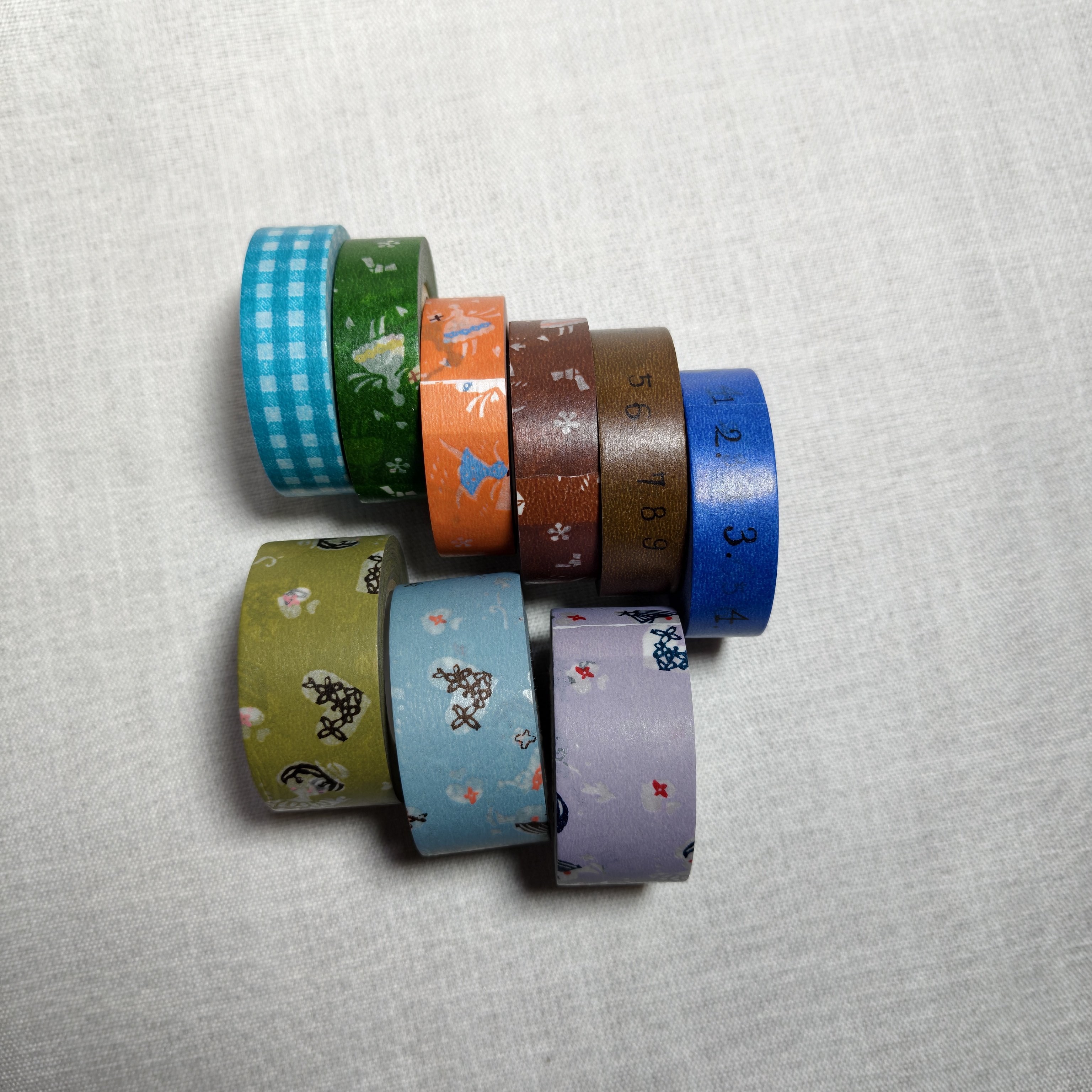 现货 日本 和纸胶带仓敷意匠计画室 井上阳子 数字 整卷无包装