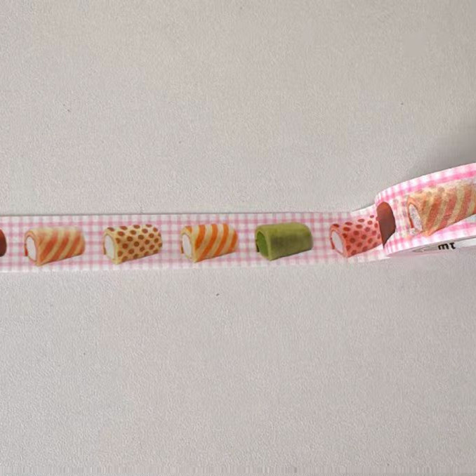 现货 MT 扭蛋中奖展会限定款 虎皮蛋糕 和纸胶带手账拼贴贴纸素材