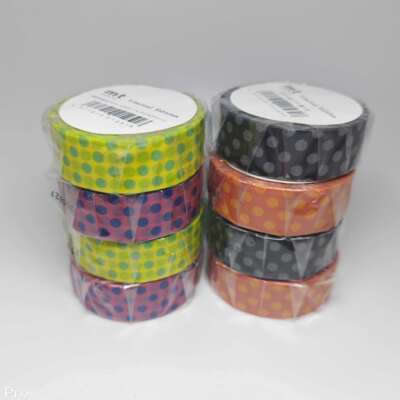 现货 日本MT 波点胶带展会限定款 番茄波点 手账素材