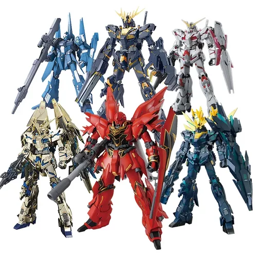 万代MG拼装暴甲独角兽报丧女妖菲尼克斯原石新安洲里歇尔高达模型