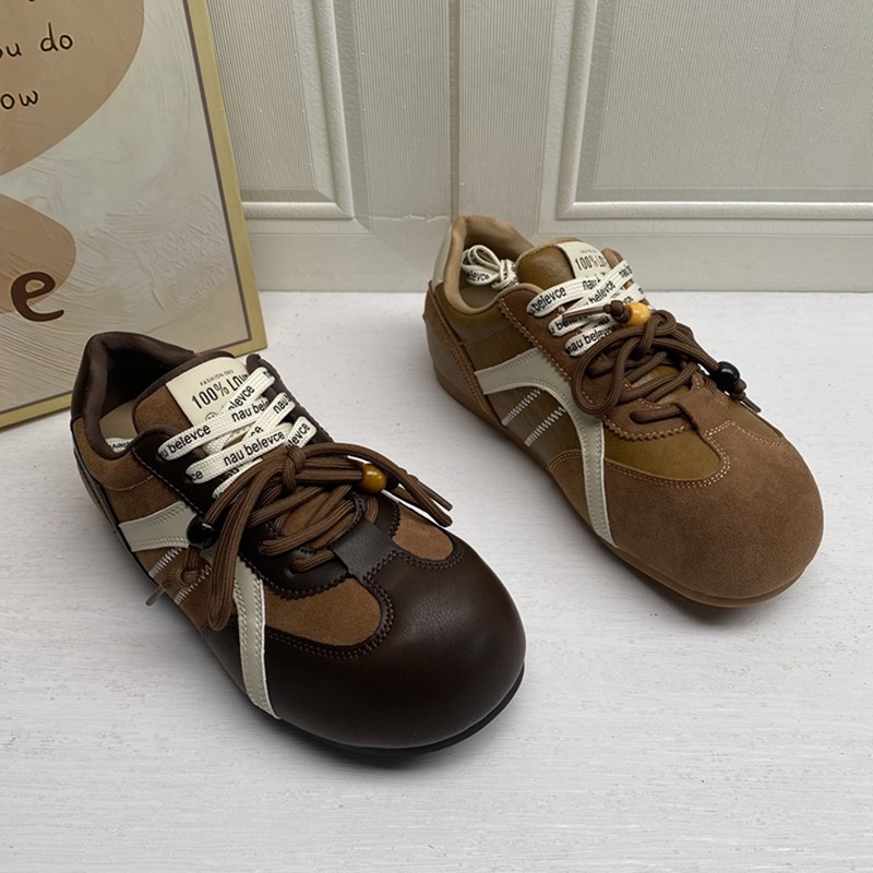 撤柜断码处理女鞋2026春季新款百搭平底系带休闲运动鞋复古阿甘鞋,女鞋,德训鞋,淘宝优惠券,粉丝福利购,淘宝优惠卷