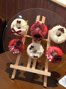 亚克力甜甜圈展示架冰淇淋甜筒架子甜品台陈列架婚庆生日派对摆台