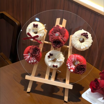 亚克力甜甜圈展示架冰淇淋甜筒架子甜品台陈列架婚庆生日派对摆台