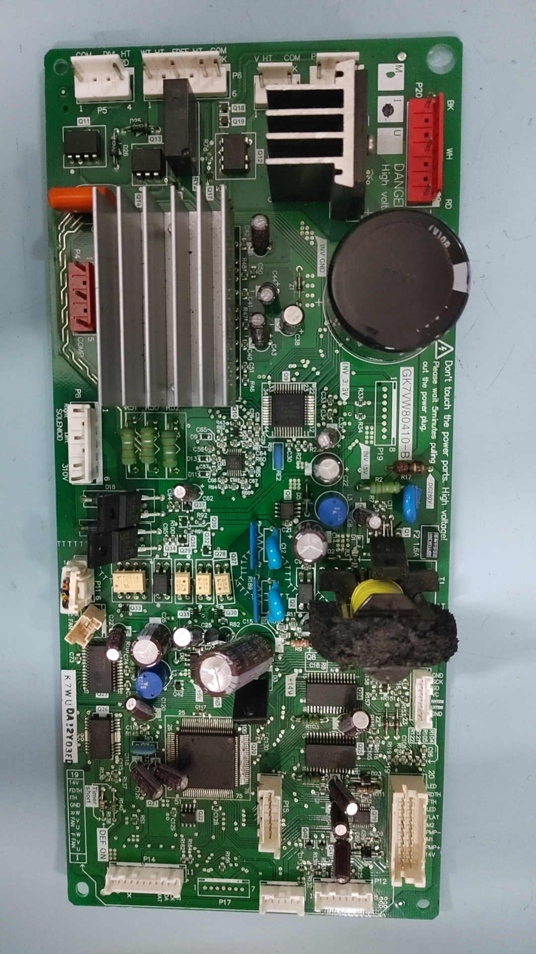 东芝变频冰箱BCD-358WTC主板GK7VW80410-B控制板GK7VW61800-A拆机