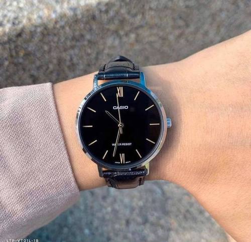 Casio简约情侣指针石英表大表盘
