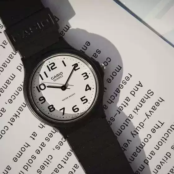 Casio Watch Same Style as Jo Mi-Eon, Popular among Graduate Students, Simple Black Watch, Model Mq-24-7B2 Mw-59/240