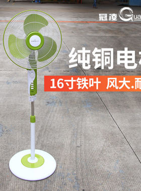 冠凌寸铁立式伸缩纯铜家用电风扇