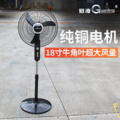 冠凌18寸牛角叶电风扇落地扇家用立式 3叶大风力电风扇超强大风量