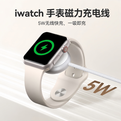 机乐适用堂苹果手表磁吸充电器
