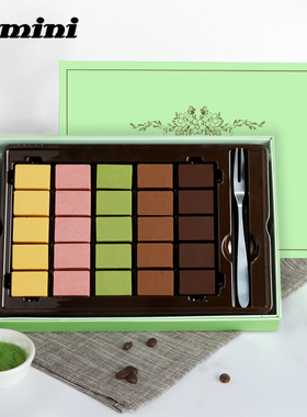 QMINI生巧克力180g礼盒装生日礼物送女友手工抹茶松露黑巧零食