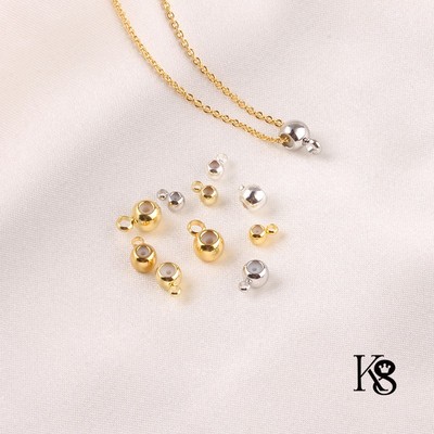 14K18K包金保色硅胶定位调节珠