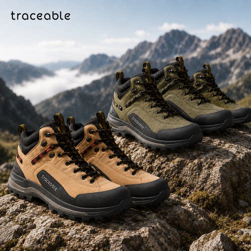 加拿大traceable男女高帮登山鞋